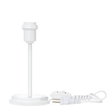 Imagem de Kit 2 Abajures Moderno Base Mdf Branca - megaplast, Salmão