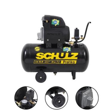 Imagem de Moto compressor portátil pratiko 50 60HZ com roda 110V - Schulz