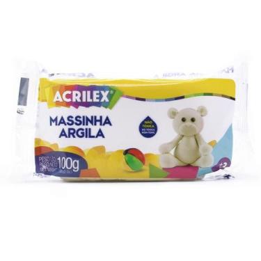 Imagem de Massinha Argila Natural Acrilex 100g