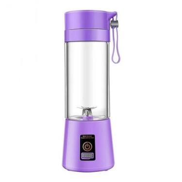 Imagem de Mini Liquidificador Portátil - Roxo - 3.7V - DRAIK