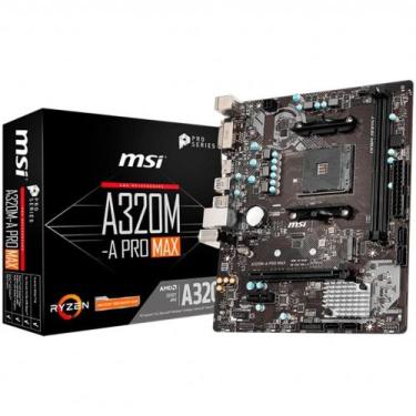 Imagem de Placa Mãe MSI A320M-A Pro, AMD AM4, mATX, DDR4