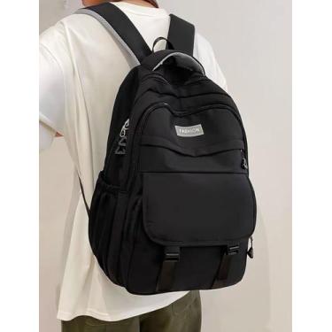 Imagem de Mochila Escolar Impermeável Casual Feminina Masculina Moda Coreana - U