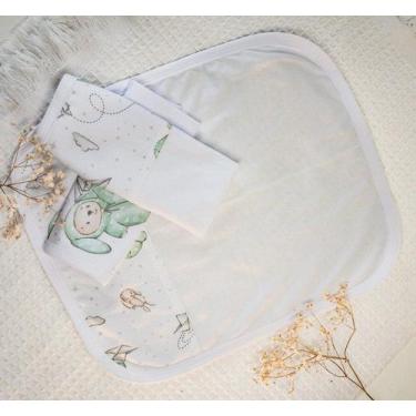 Imagem de Toalhinha de Boca Baby Malha Com 3 Peças - Tecebem, Branco