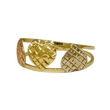 Imagem de Anel Em Ouro 18k 750 3 Corações, 16