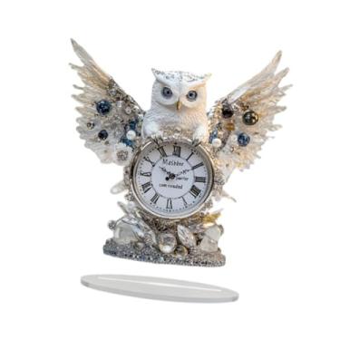 Imagem de IEUDNS plana acrílica no relógio mesa sinal ornamento de mesa para crianças presente multiuso decorativo decoração de mesa 18.6x20cm