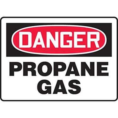 Imagem de Accuform Placa de segurança "Danger Propano Gas", Aluma-Lite™, 25 x 35 cm (MCHL235XL)