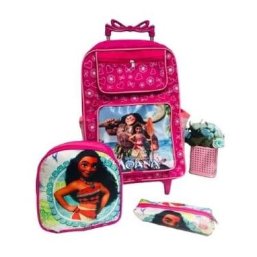 Imagem de Kit De Mochila De Rodinha + Lancheira+  Estojo Escolar Infantil - sem 