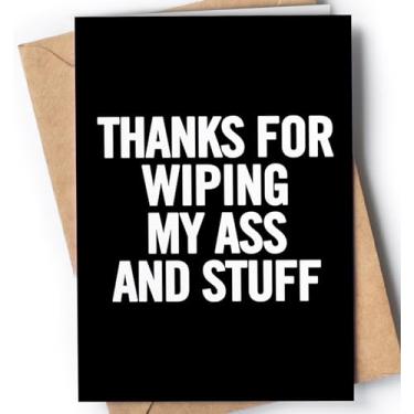 Imagem de Cartão engraçado de Dia dos Pais com envelope para pai de filho ou filha | Cartão de piada original para aniversário, aniversário, Natal, aposentadoria