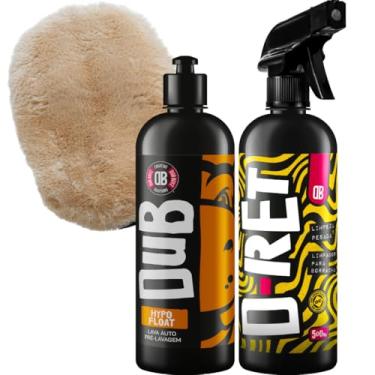 Imagem de Kit Pré Lavagem Hypo Float Lava Autos D-ret Limpeza Pesada De Pneus e Borrachas 500ml Dub Boyz + Luva