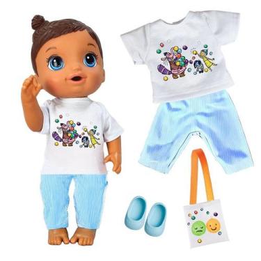 Imagem de Kit roupa boneca para baby alive 4 peças - diverte a mente - CASINHA 4