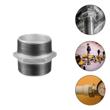 Imagem de Niple Duplo Conexão 2.1/2 Tupy BSP 150LB Galvanizado
