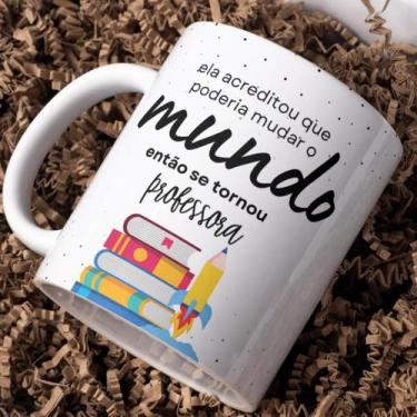 Imagem de Caneca Professora Professor Personalizada Com Nome e Foto - Castelo Su