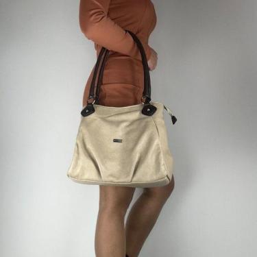 Imagem de Bolsa recuo em couro legítimo b.985, Bege café
