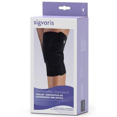 Imagem de Joelheira Compreflex Standard Knee 602 Sigvaris Preto, G
