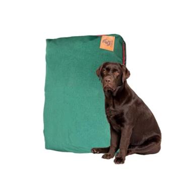 Imagem de Almofada Para Cachorro Grande Caminha Pet Para Pitbull Pastor Alemão 110x125 Cm Tamanho Gg (Nylon Verde)