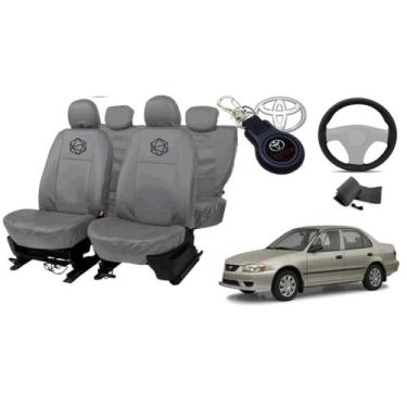 Imagem de Conjunto capa couro Corolla 98-03 + luxo acessível - ferro tech br