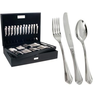 Imagem de Faqueiro Victorian 130 Peças Aço Inox C/Estojo 18/10 3MM -Fracalanza