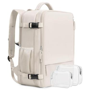 Imagem de Mochila de viagem Beraliy Airline Approved 17 Laptop Beige