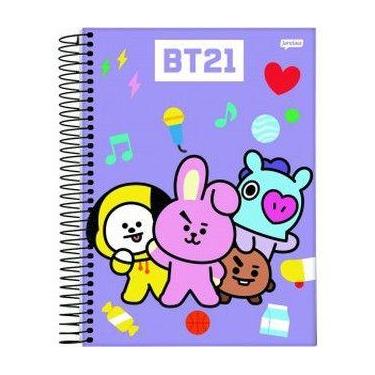 Imagem de Caderno Universitário KPOP BT21 (BTS) 1 matéria  - Jandaia