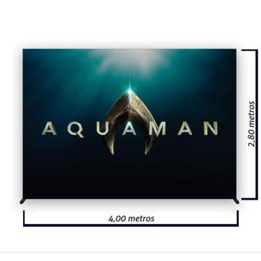 Imagem de Painel de Festa Retangular Aquaman Várias Medidas - Fera Print