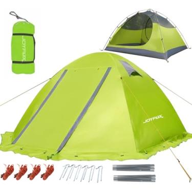 Imagem de JOYFOX Barraca de Camping 3 Pessoas RAINFLY Alumínio Ultralight Upf 50 Coluna D'água de 3000mm (Verde Claro, 3 Pessoas)