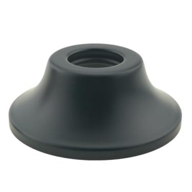 Imagem de DGHAOP Capa de flange cônica preta fosca acessório de hardware de encanamento cúpula palhaço copo decorativo tampa de flange afunilada orifício 2,1 cm para torneira de cozinha válvula angular tubo de