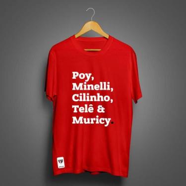 Imagem de Camiseta São Paulo Masculina Zé Carretilha Professores SPFC, Vermelho,