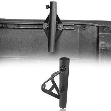 Imagem de u-Box Sistema de montagem de mastro de bandeira de trilho de cama compatível com caminhões Toyota Tacoma Tundra