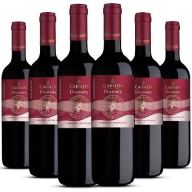 Imagem de Kit Caixa Fechada 6 Garrafas Carmen Discovery Cabernet Sauvignon - Kit