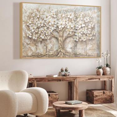 Imagem de Quadro decorativo árvore da vida fundo com textura - MeMoldura, 80x120