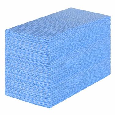 Imagem de JINYUDOME Handi Wipes Panos reutilizáveis, rolo de toalha de limpeza de cozinha descartável azul, pano J resistente, 100 unidades