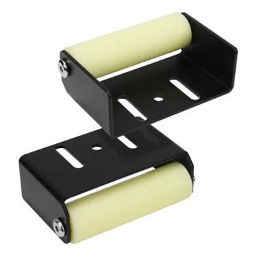 Imagem de EAORBD Rolo deslizante RV para Lippert Rv Slide Out Nylon Roller, 115611 Rv Slide Out Roller, J-1 placa de aço sólido, base de furos de parafuso alongado, eixo, duas porcas de pressão - pacote com 2