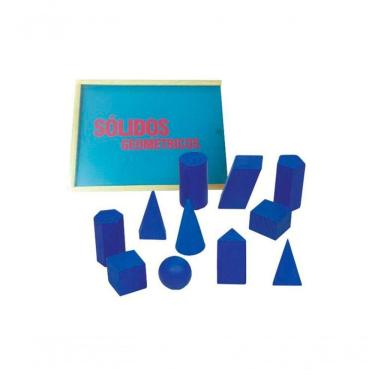 Imagem de Brinquedos Educativos Sólidos Geométricos 11 Peças