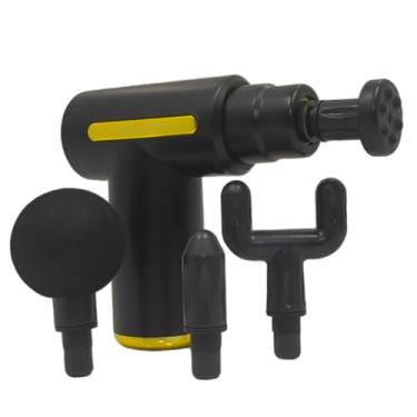 Imagem de Pistola de Massagem Muscular Portátil, 6 Velocidades, 4 Cabeças Massageadoras, Motor 30W, Bateria 1800mAh