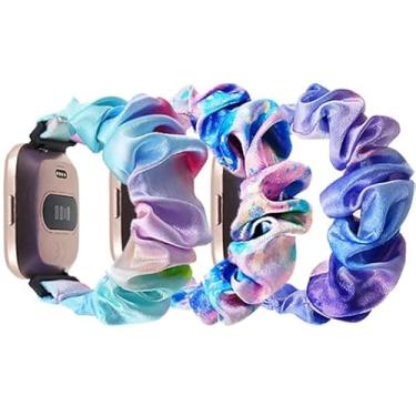Imagem de Xininyia Compatível com pulseiras de relógio inteligente Sync Up Kids Watch 2, lindas pulseiras elásticas estampadas de substituição para sincronizar o relógio infantil