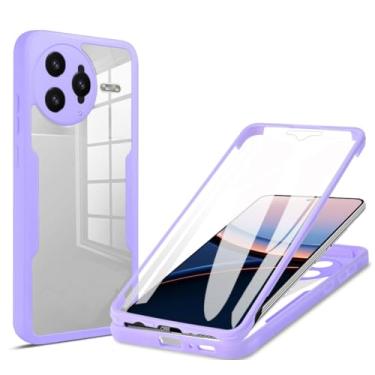 Imagem de Kukoufey Capa compatível com Xiaomi Redmi K80 Pro, capa com protetor de tela integrado compatível com Xiaomi Poco F7 Ultra 5G 24122RKC7G capa roxa