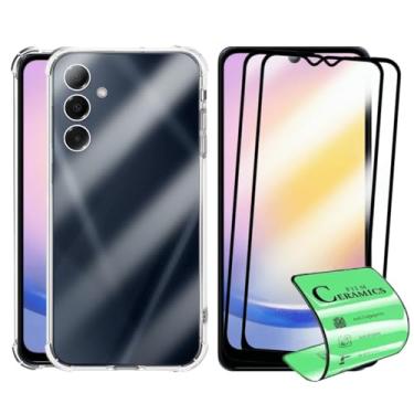 Imagem de Kit Capa Capinha Anti Impacto + 2 Películas Ceramica 9D Para Samsung Galaxy A25