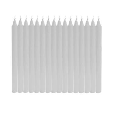 Imagem de Vela Palito Branca 50 Unidades 18cm 100% Parafina - sem marca