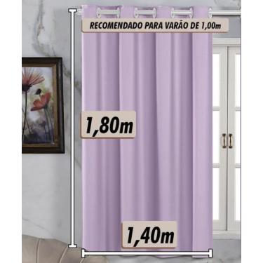 Imagem de Cortina De PVC Blackout 1,40m x 1,80m Cortina de Porta Janela - CACÁ E