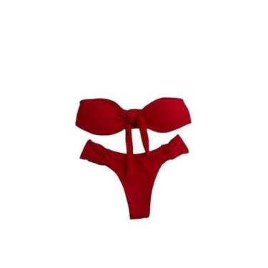 Imagem de BIQUINI sem alça COM BOJO VERMELHO M - SOL BEACH