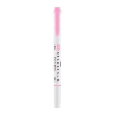 Imagem de Marca-texto Zebra Newpen Mildline Ponta Dupla Pink