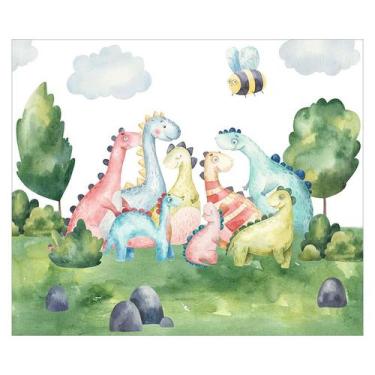 Imagem de Papel de Parede Adesivo Infantil Dinossauros Bebe Quarto - 562pcm - Al