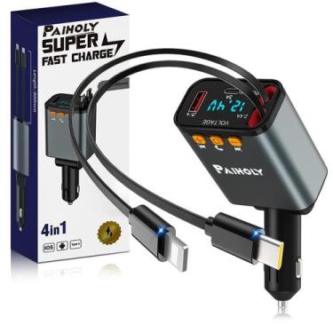 Imagem de Adaptador de carro com transmissor FM Paiholy Bluetooth 5.3 2025