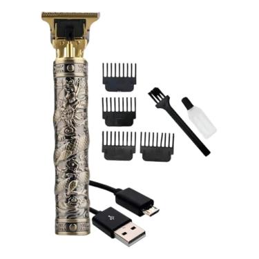 Imagem de Máquina de Cortar Cabelo Dragão Sem Fio Recrregável Acabamento Preciso Barba e Pezinho 4 Pentes Óleo e Escovinha
