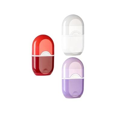 Imagem de GZBABY Apontador de lápis com borracha, pacote com 3, apontador de lápis manual 2 em 1, multifuncional (branco, roxo, vermelho)