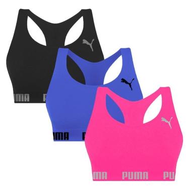 Imagem de Kit 3 Tops Puma Nadador Sem Costura Feminino