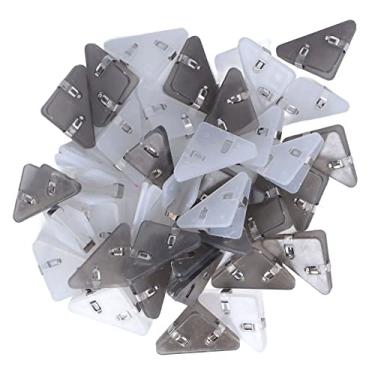 Imagem de Acouto 50 Clipes Triangulares Transparentes para Livros, Testes e Ingressos-e Material de Escritório Requintado