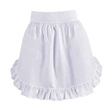 Imagem de ＫＬＫＣＭＳ de cintura feminino multiuso fashion com bordas franzidas para cozinha e cafeteria