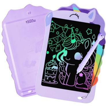 Imagem de Tablet de escrita LCD para crianças, quadro de desenho para crianças, brinquedos coloridos para crianças, brinquedos educativos para meninos e meninas, 3, 4, 5, 6, 7, 8 anos, presentes de Natal e