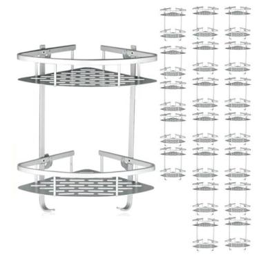 Imagem de Suporte De Shampoo Aluminio 20 Unidades Sabonete Rack